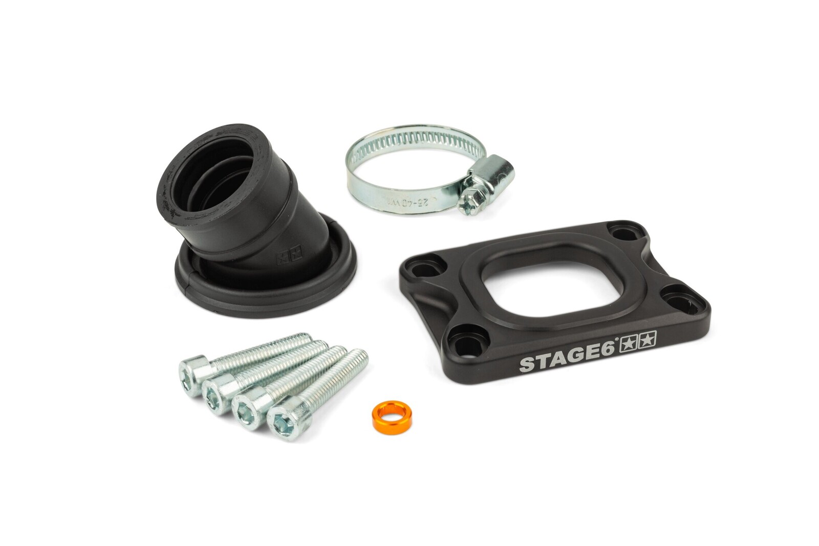 Příruba Stage6 360° AM6 / Derbi černá Dellorto / CP