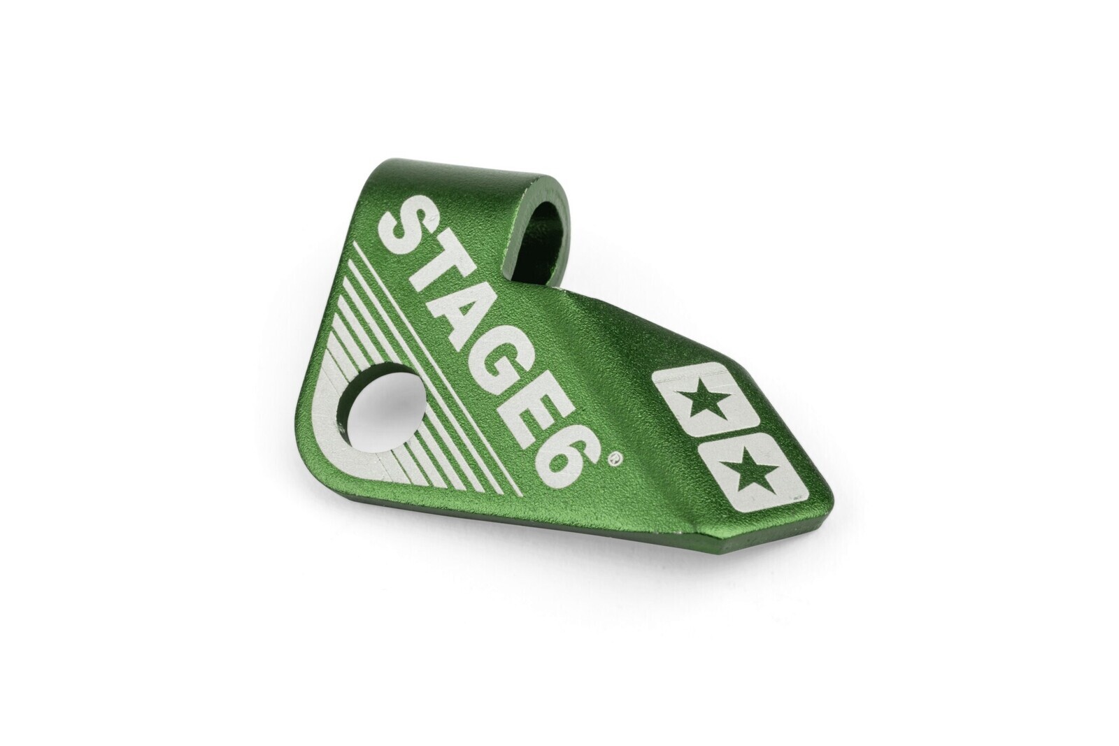 Stage6 CNC držák bowdenu spojky Derbi zelený