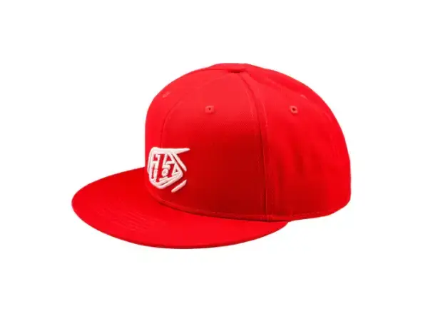 Troy Lee Designs Flat Bill Snapback kšiltovka Team Red Uni.