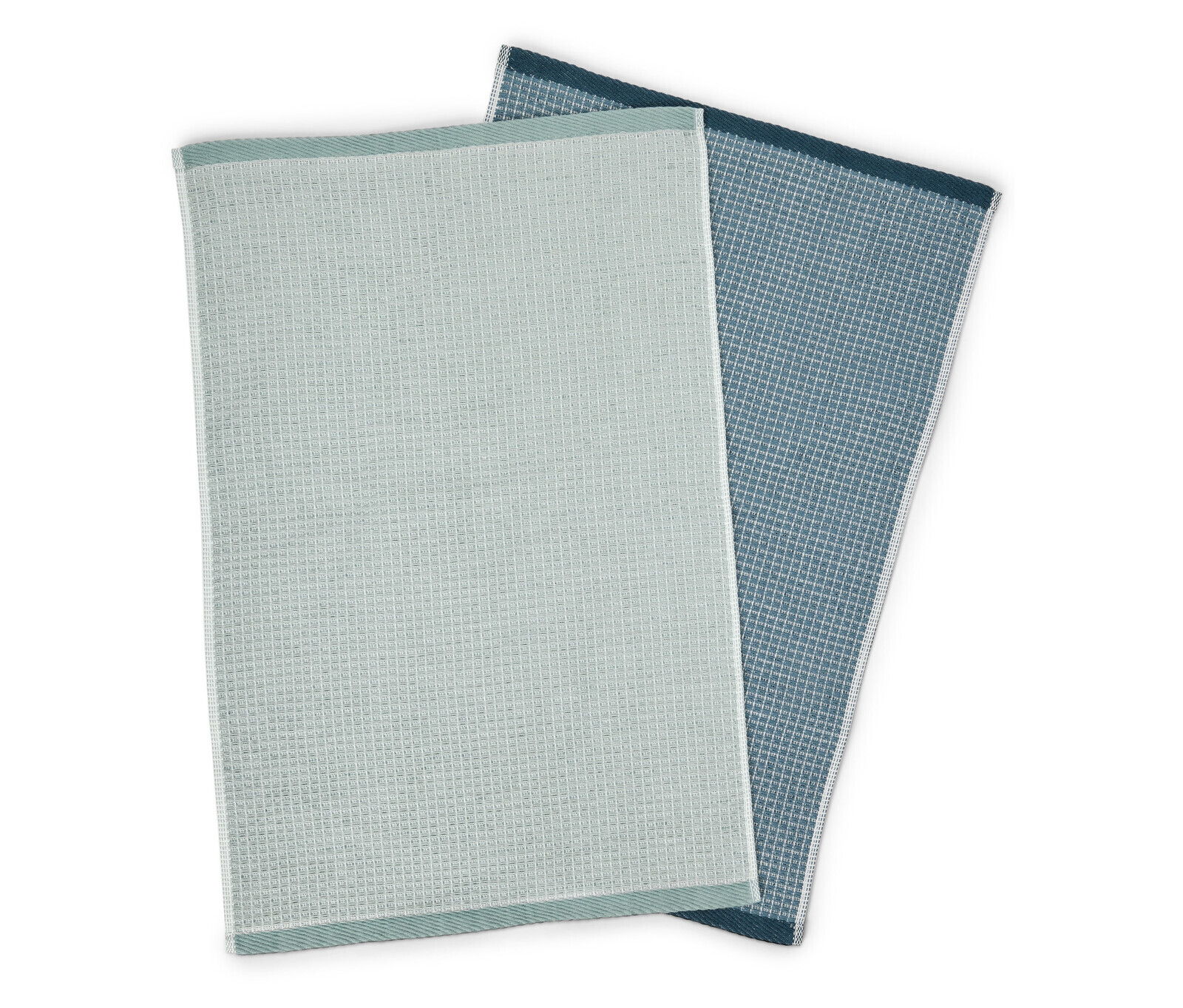 Tchibo - Kuchyňské ručníky z vaflového piké - barva: modrá