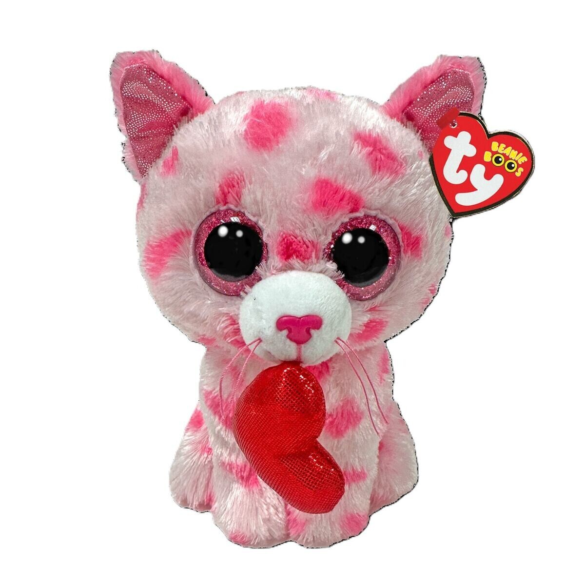 TY Beanie Boos SWEET 15 cm - kočka se srdíčkem