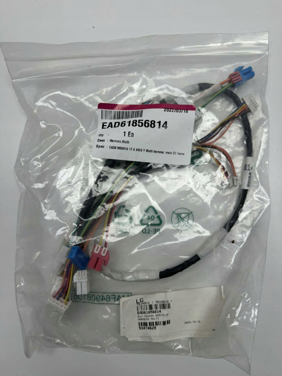 Kabelový svazek pro pračku a sušičku (EAD61856814)