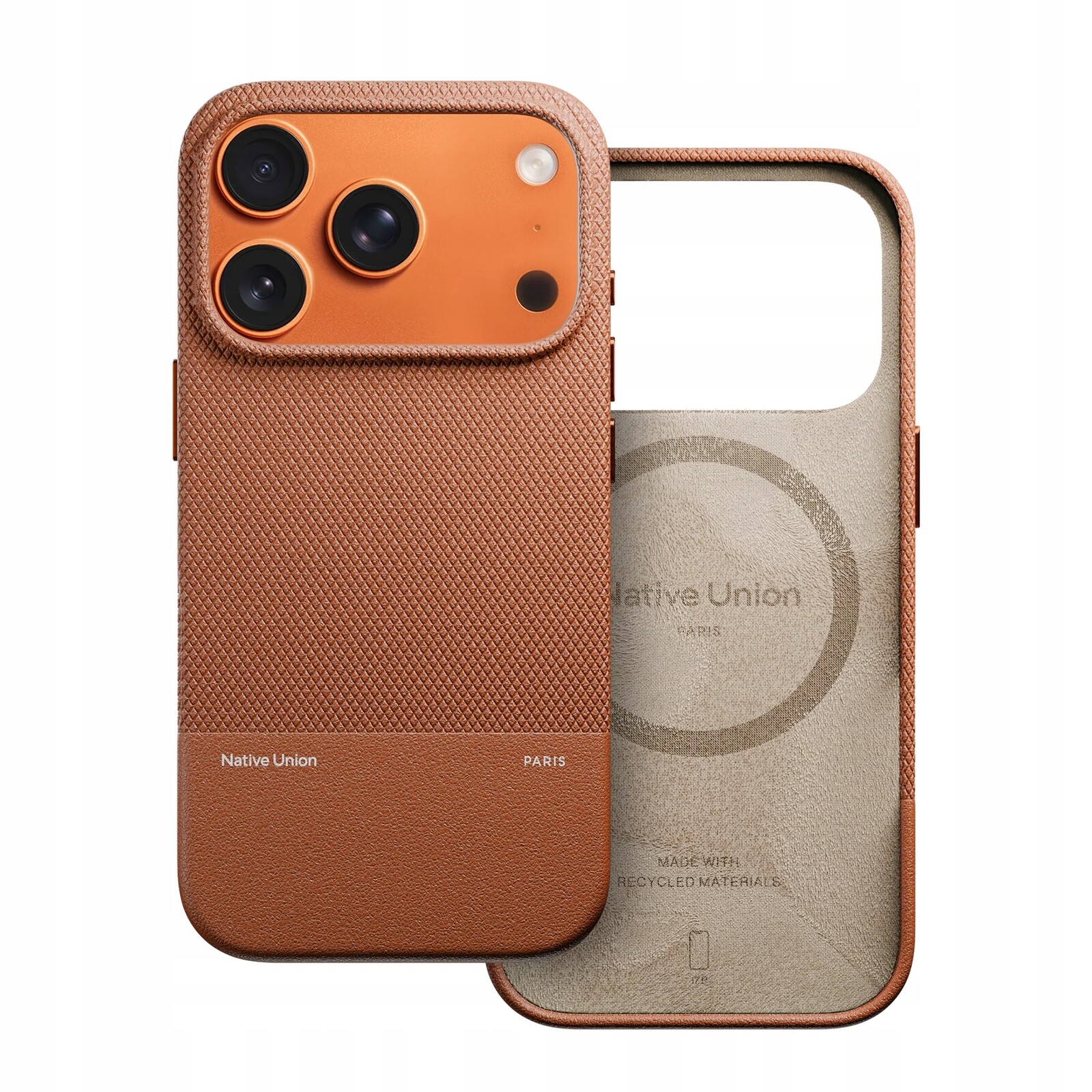 Native Union (RE)Case pouzdro pro iPhone 17 Pro kompatibilní s MagSafe (tan)