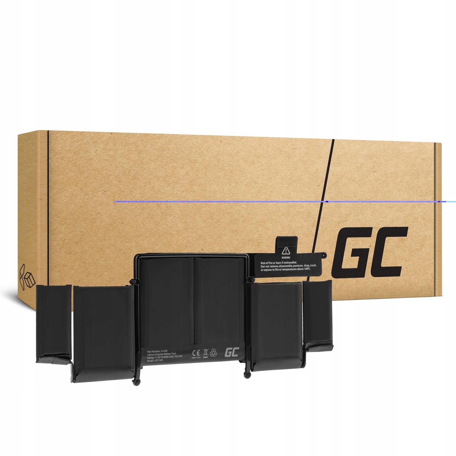 Baterie A1493 pro Apple Macbook Pro 13 A1502 (2013, 2014) 6600 mAh