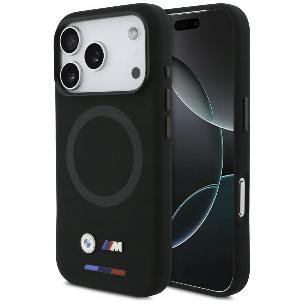 Pouzdro Bmw M Silicon Logo MagSafe pro iPhone 17 Pro, černé