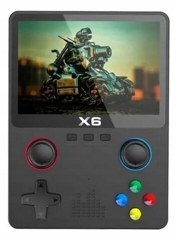 Ruční konzole X6 s více než 10000 hrami Obrazovka Hd Tv set jediná na Allegro black