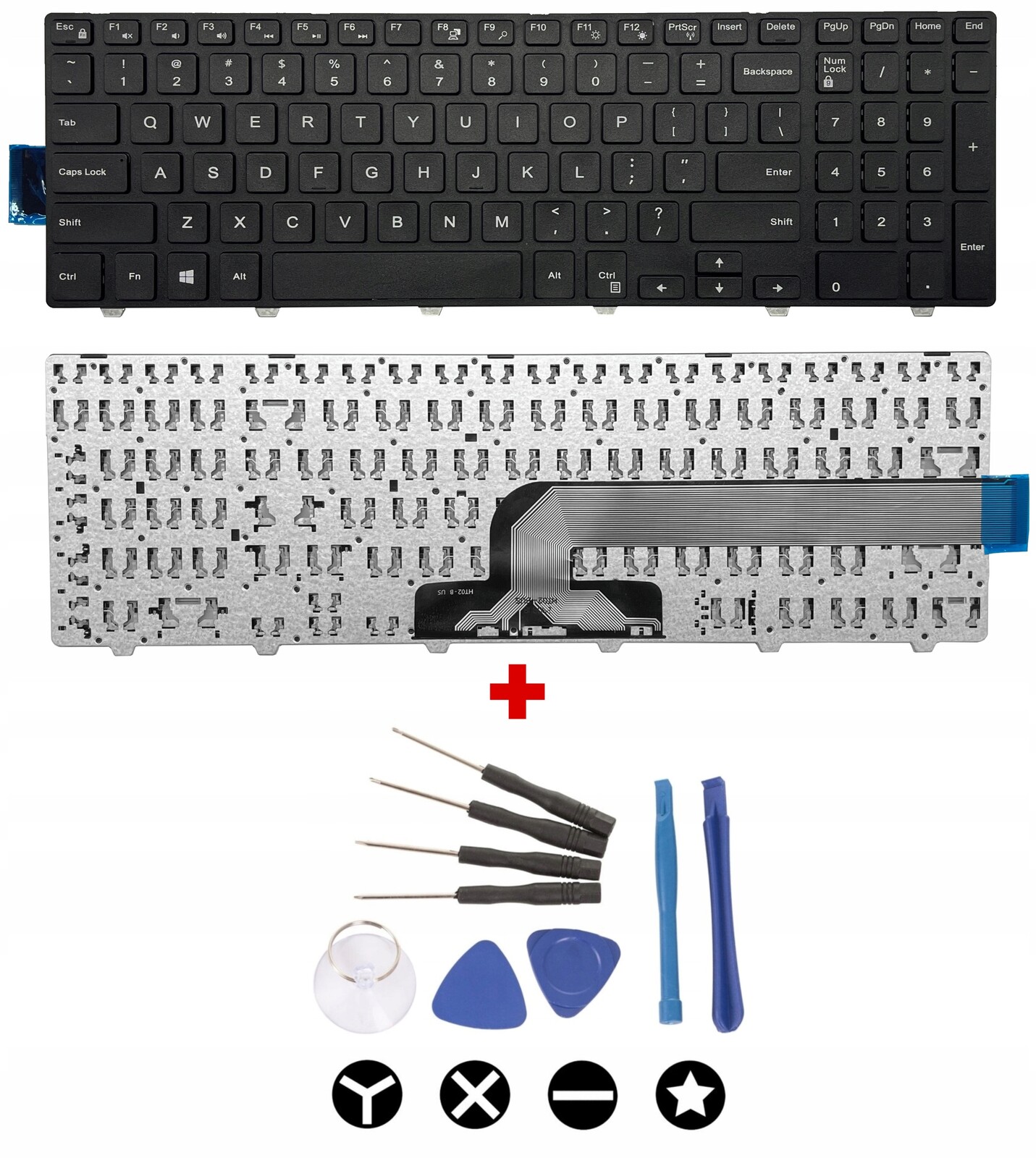 Nová Klávesnice pro Dell 15 3541 3551 3552 3567 3568 5558 5559 17 5759 7557