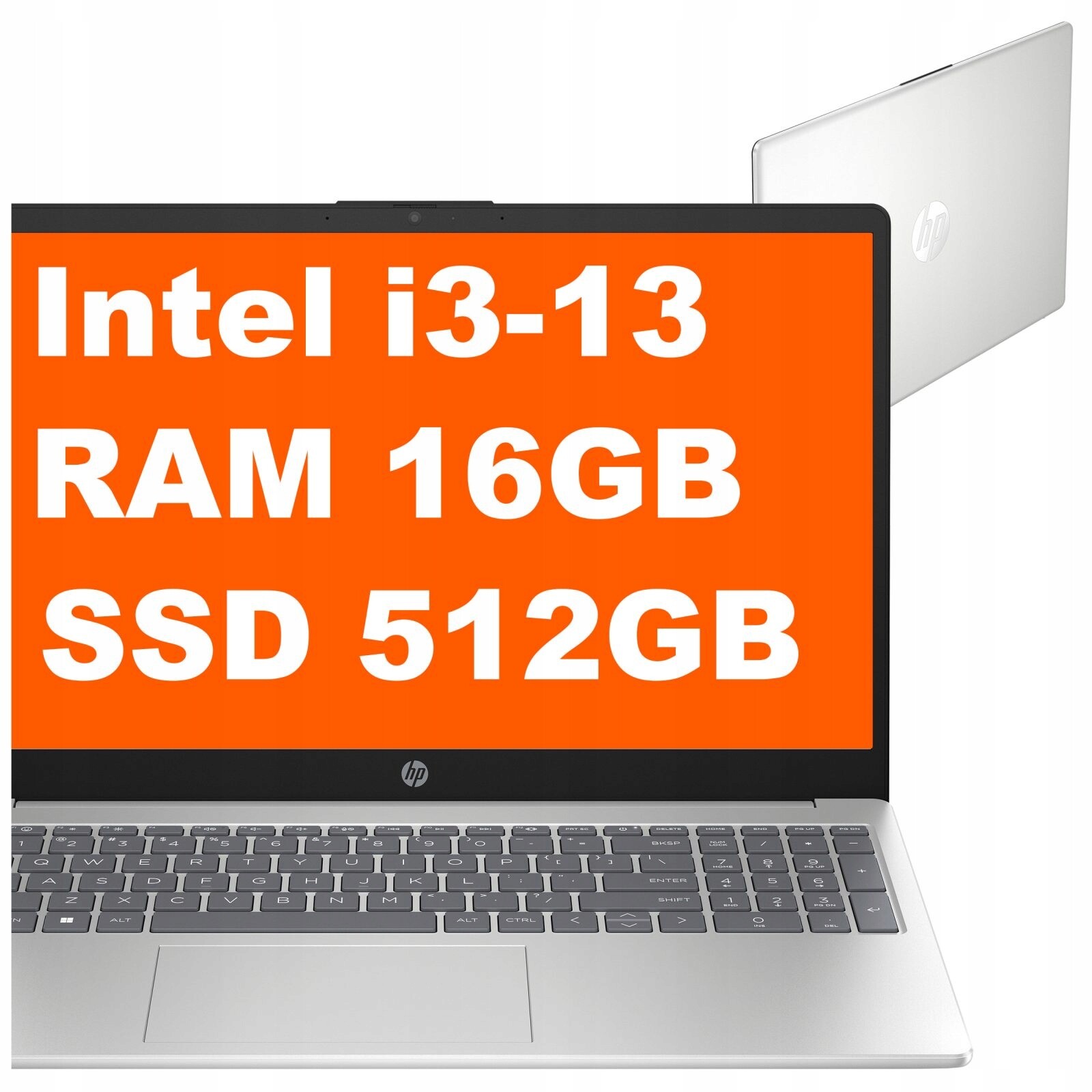 Notebook pro kancelářskou práci Hp 15 Intel i3-13 Ram 16GB Ssd 512GB Fhd Win 11