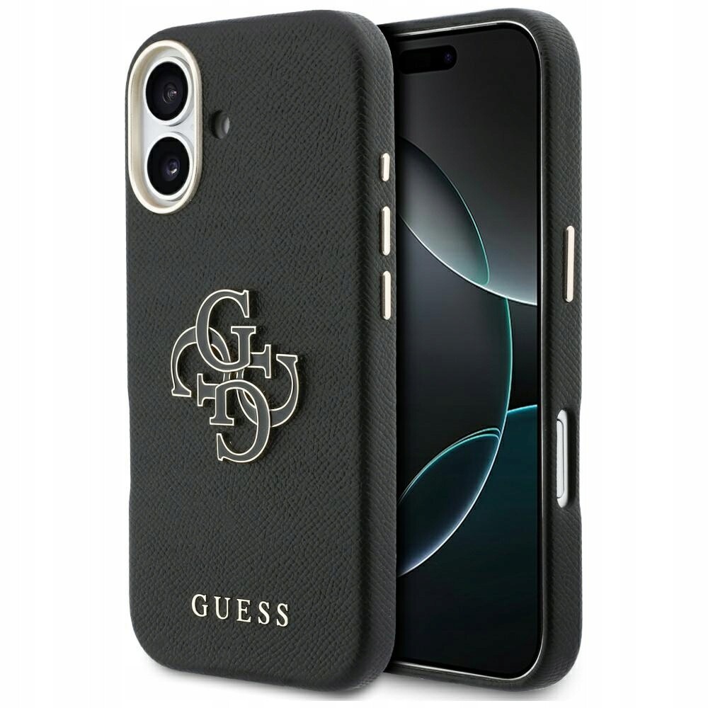 Pouzdro Guess Fw Resin Logo pro iPhone 17, černé