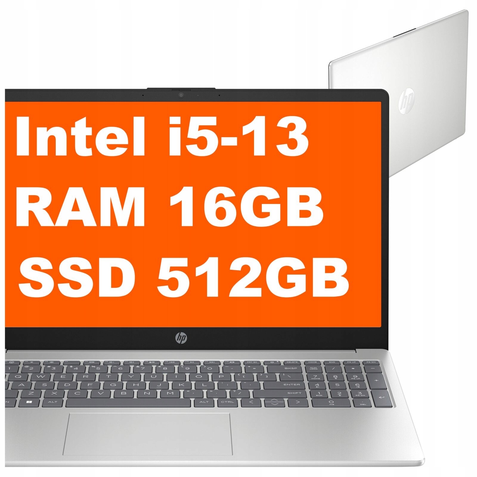 Notebook pro kancelářskou práci Hp 15 Intel i5-13 Ram 16GB Ssd 512GB Fhd Win 11