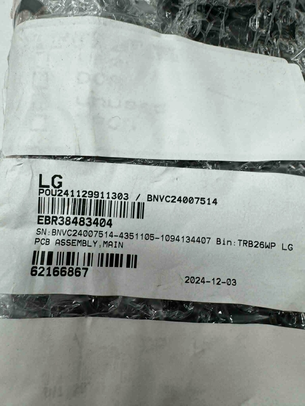 Základní deska Pcb Assembly Lg EBR38483404 ovládací modul pračky