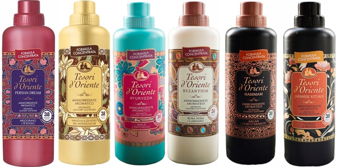 Tesori d'Oriente Sada 6 italských avivážních přípravků 760 ml Pvabhj