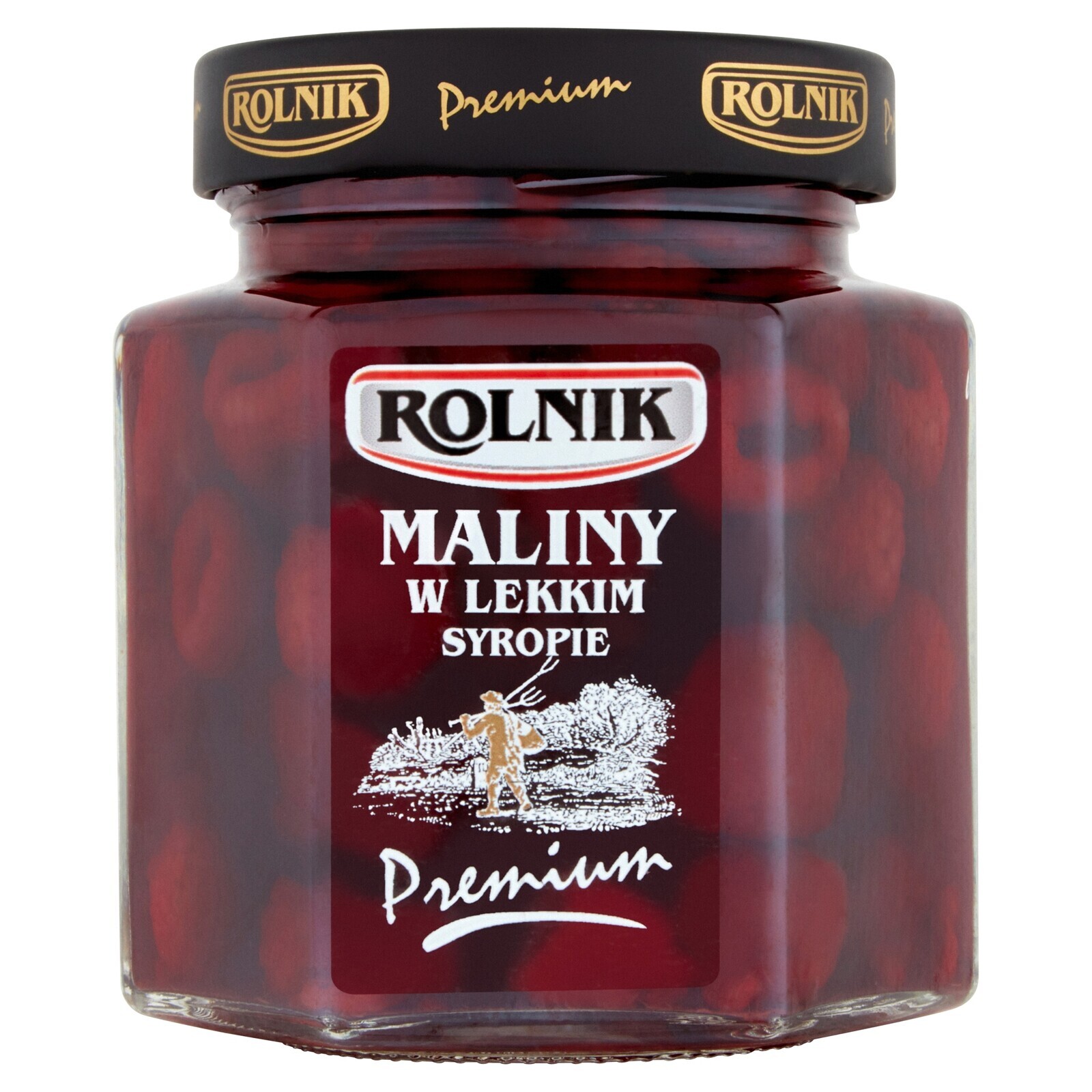 Rolnik Maliny v lehkém sirupu sklenice 314 ml