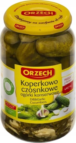 Koprovo-česnekové konzervované okurky 830 g