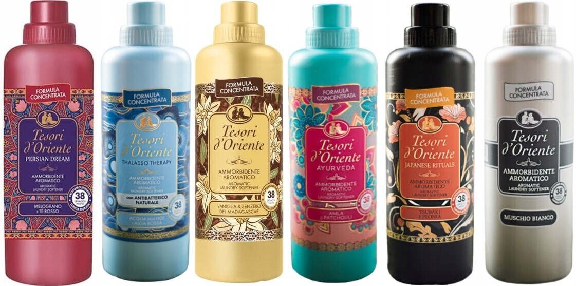 Tesori d'Oriente Sada 6 italských oplachovacích přípravků 760 ml Ptvajm