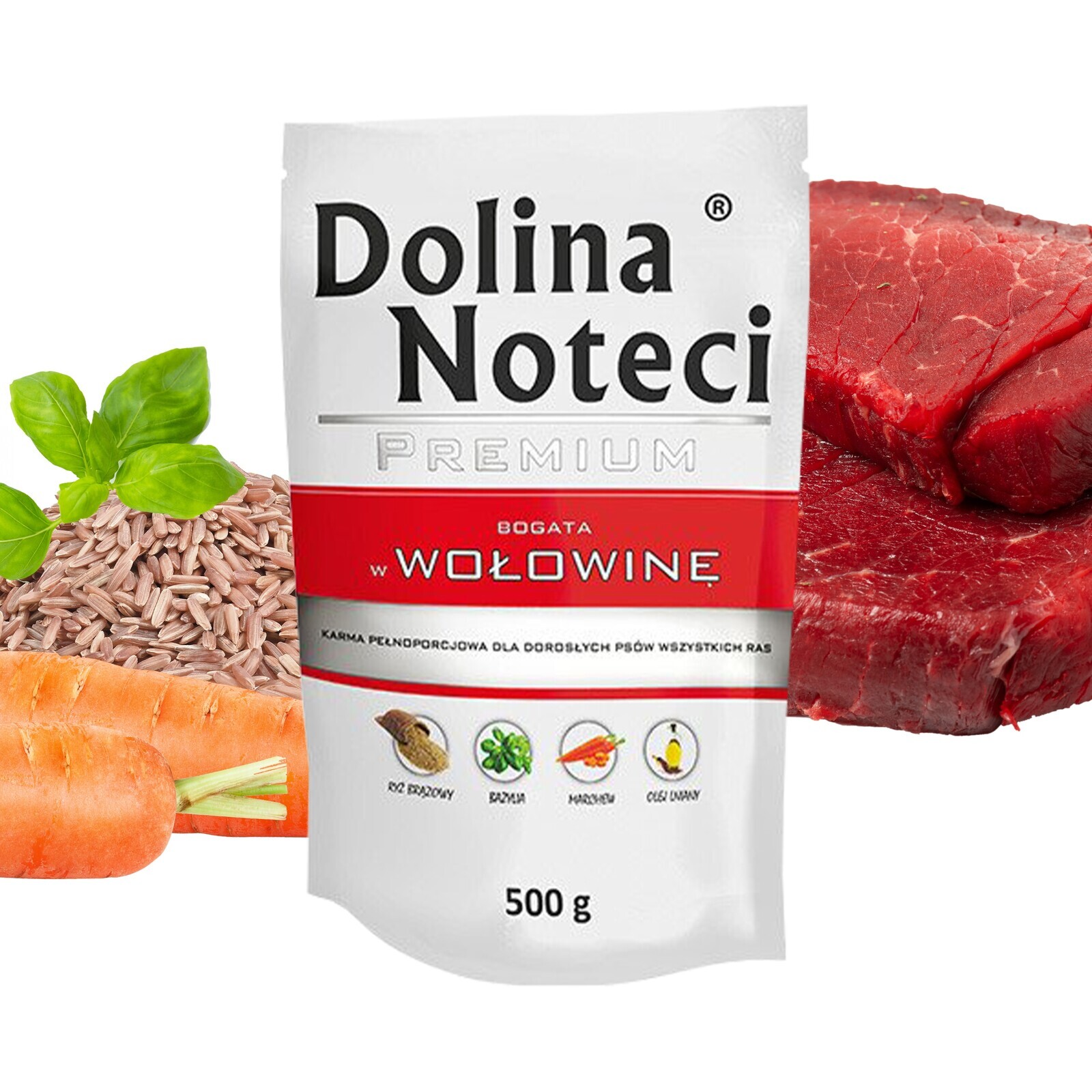 Dolina Noteci Premium Krmivo pro psy Hovězí maso 500 g x 11 kusů