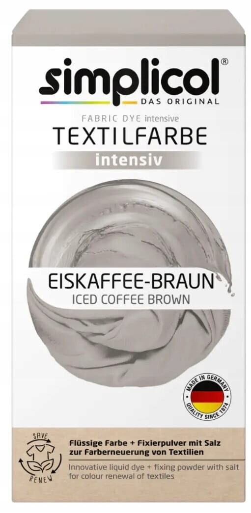 Simplicol Na Oblečení Barvivo Káva Iced Coffee Brown 560