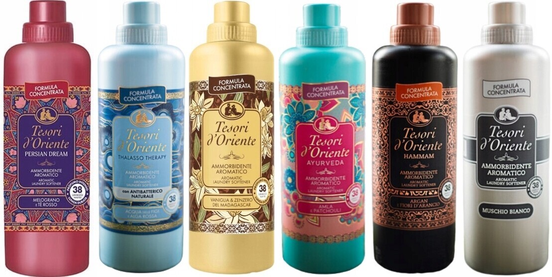 Tesori d'Oriente Sada 6 italských oplachovacích přípravků 760 ml Ptvahm