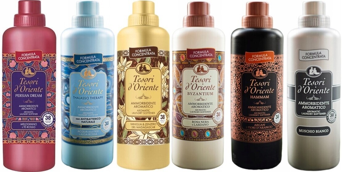 Tesori d'Oriente Sada 6 italských oplachovacích přípravků 760 ml Ptvbhm