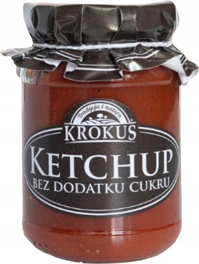 Kečup Bez přidaných cukrů Bezlepkový 180 g Krokus