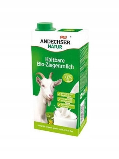 3x *andechser Kozí mléko ekologické 3% Uht (1 l) Bio