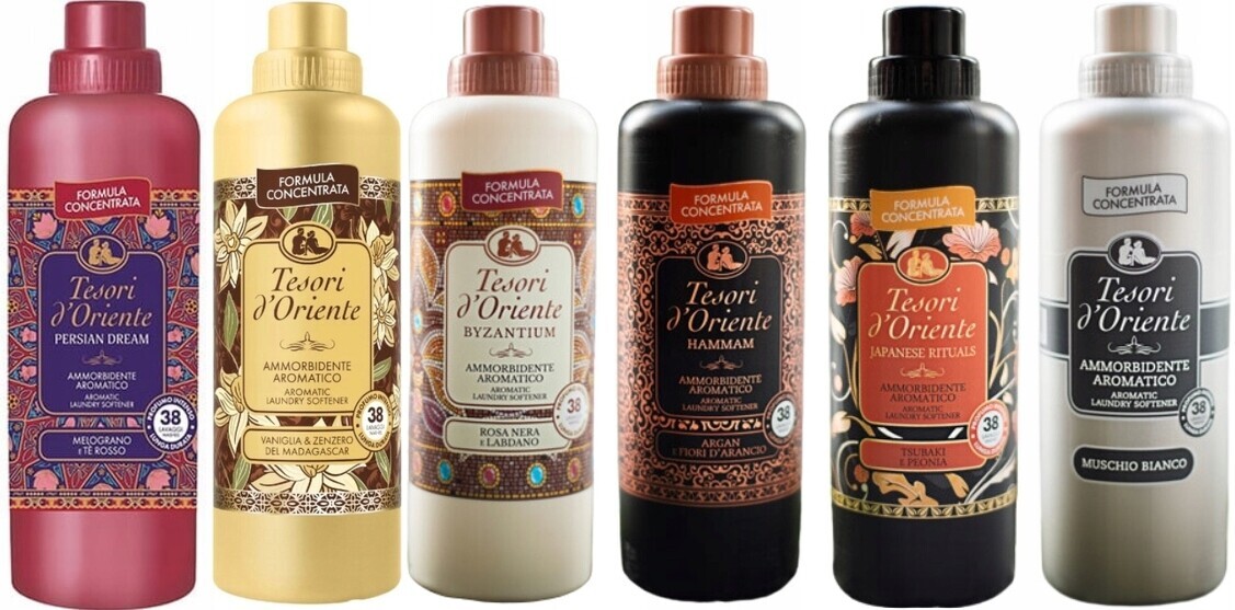 Tesori d'Oriente Sada 6 italských oplachovacích přípravků 760 ml Pvbhjm