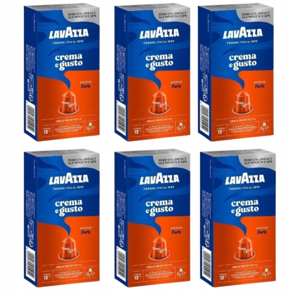 Lavazza Crema e Gusto Forte Nespresso kapsle, sada 6 x 10 Ks