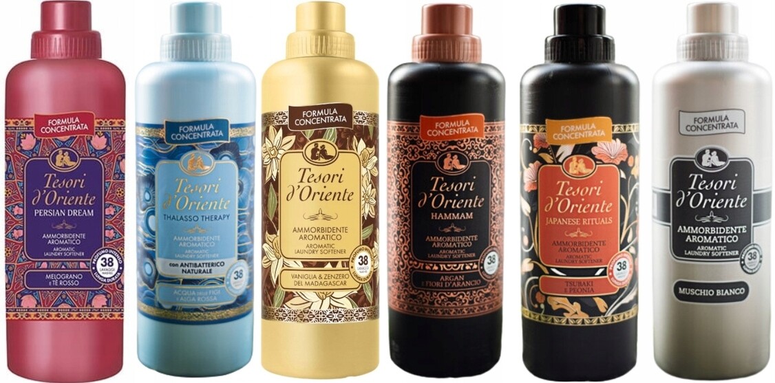 Tesori d'Oriente Sada 6 italských avivážních přípravků 760 ml Ptvhjm