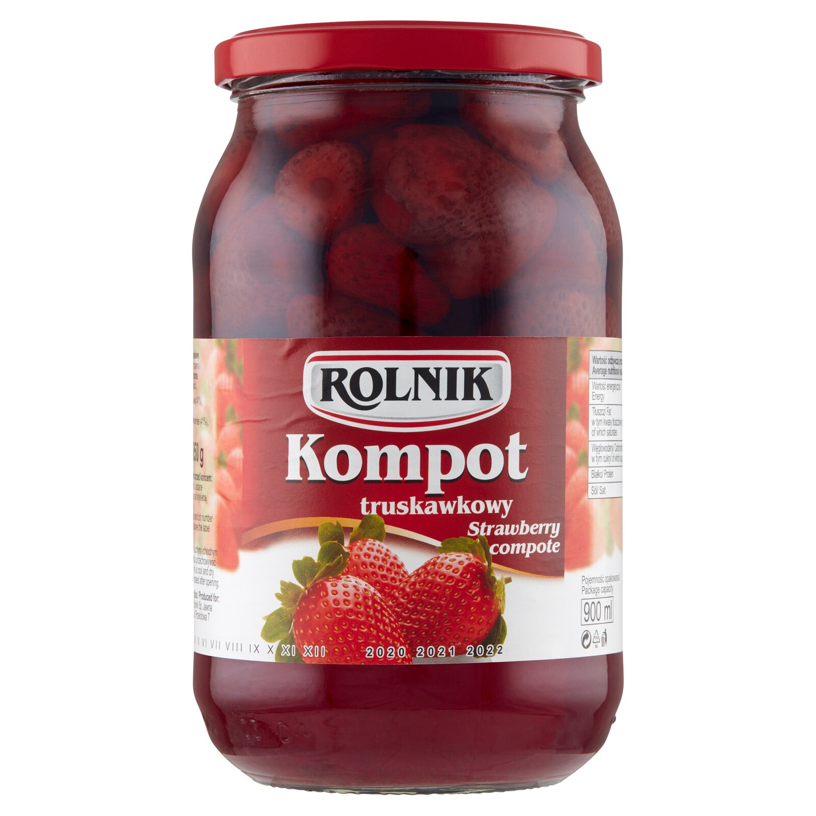 Rolnik Jahodový Kompot 900 G