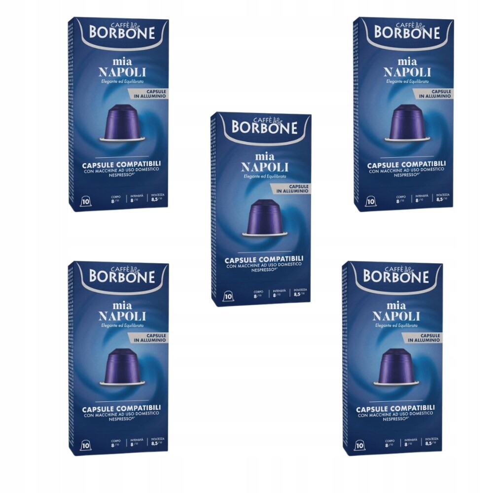 Kapsle pro Nespresso Caffè Borbone Mia Napoli Sada 4 x 10 ks