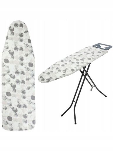 2x Kadax Obal na žehlicí prkno Podložka na žehlení140x50 cm šedá Tečky