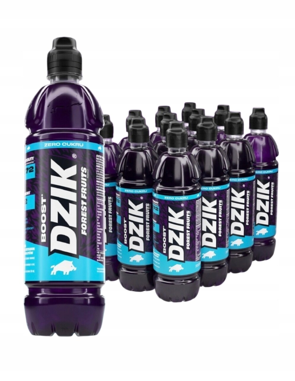 12x Wk Dzik Vitamin Boost Zero Nápoj Lesní Ovoce Elektrolyty 750 ml