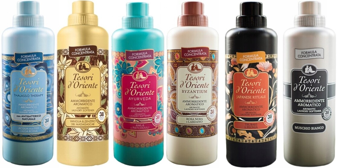 Tesori d'Oriente Sada 6 italských oplachovacích přípravků 760 ml Tvabjm