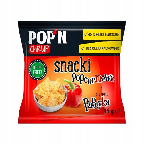 Popcornové snacky Sante Pop'n Křupky paprikové 35 g