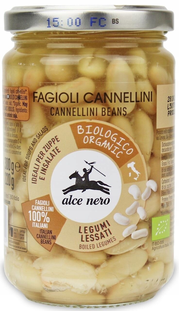 Alce Nero Fazole Cannellini v nálevu Bio 300 g