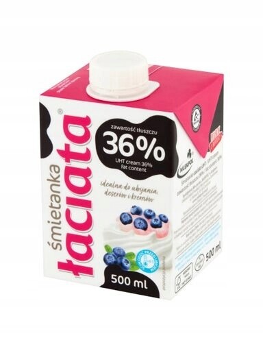 4x Łaciata Smetana Uht 36% 500 ml