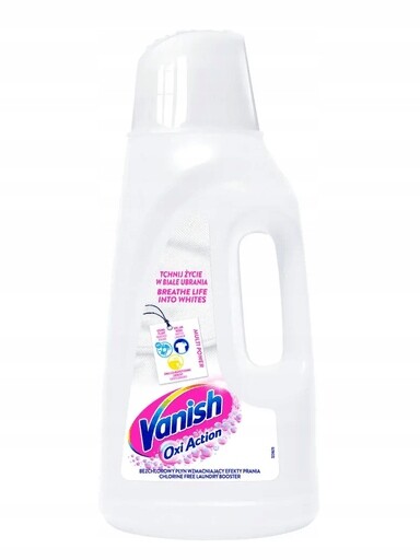 2x Vanish Oxi Action White Odstraňovač skvrn na bílé tekutiny 2 l