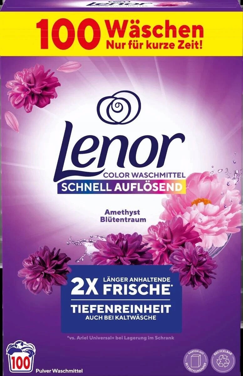 Lenor Color Blütentraum prášek na praní Květinový Sen 100 p 6 kg Německý