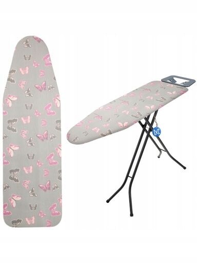 2x Kadax Obal na prkno 148x52 cm pro žehlení Natahovací podložka Motýli