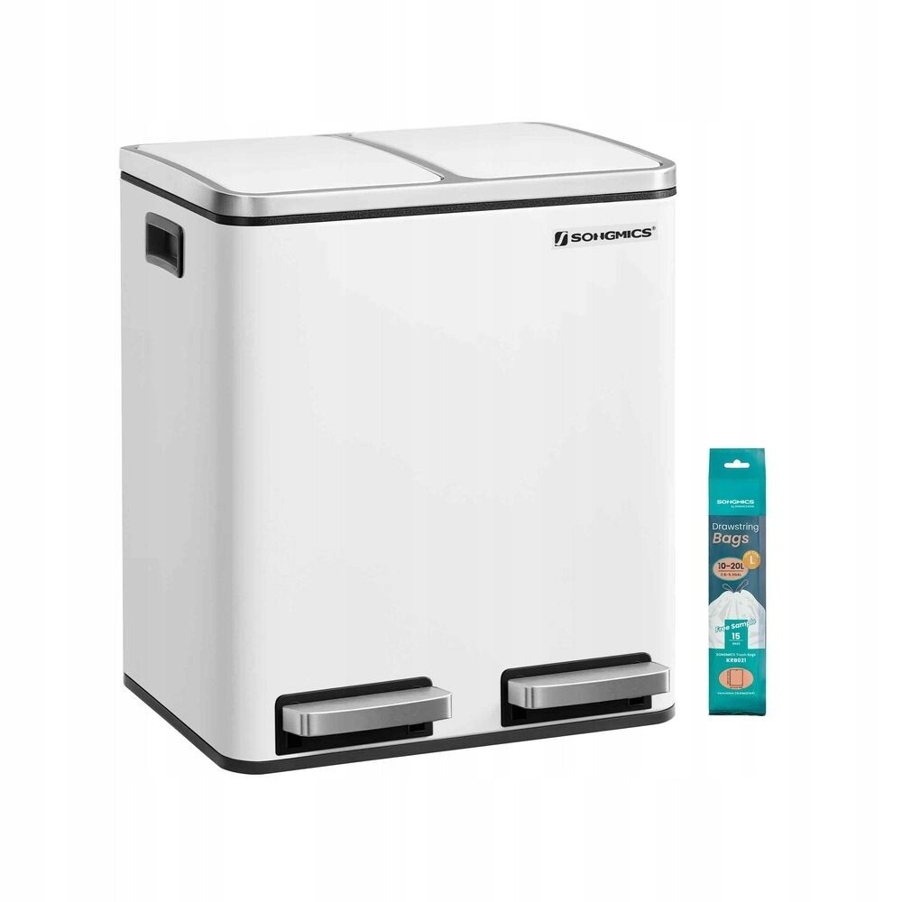 Odpadkový Koš Třídění Odpadu 2 X 15 L Komory Pedál Tichý Dům Kuchyně