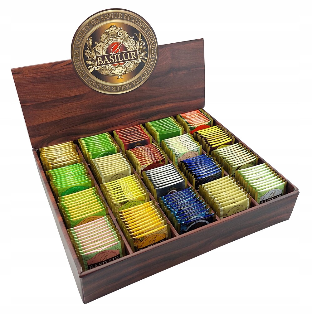 Sada čajů Symfonie Cejlonu – expozice s 20 příchutěmi Dárek 200 ks