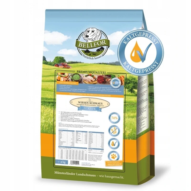 Wiesen Schmaus Junior kuřecí granule za studena lisované 28433/4KG