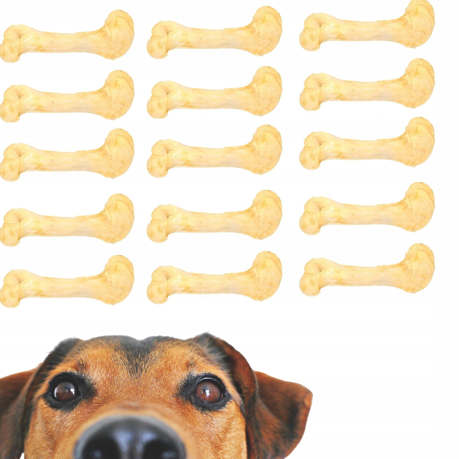 Kost Bílá přírodní pamlsek kousátko pro psa kočku cca 20 cm x 15 Kusů