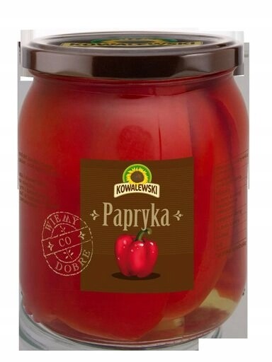 Kowalewski Paprika v octě čtvrtky 540 ml