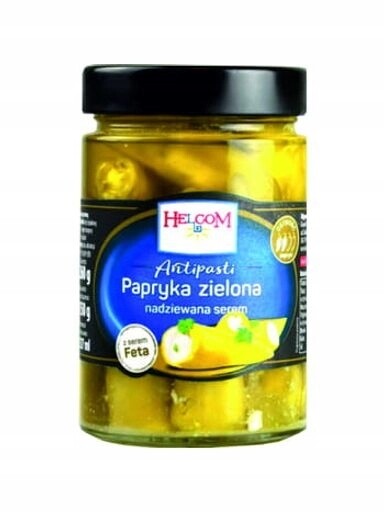 Zelená paprika plněná sýrem Helcom 327 ml