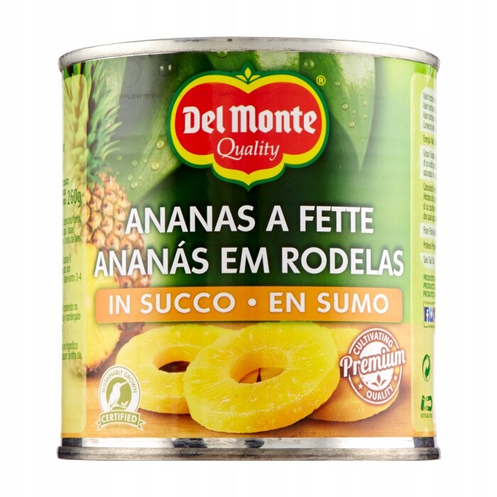 Ananas v sirupu Fette in sciroppo 435 g Del Monte