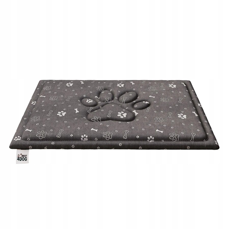 Podložka pro psy Brick 90x60 cm šedá s motivem