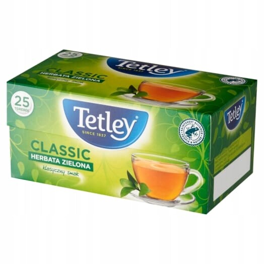Tetley Classic Čaj Zelený 25 sáčků ex.