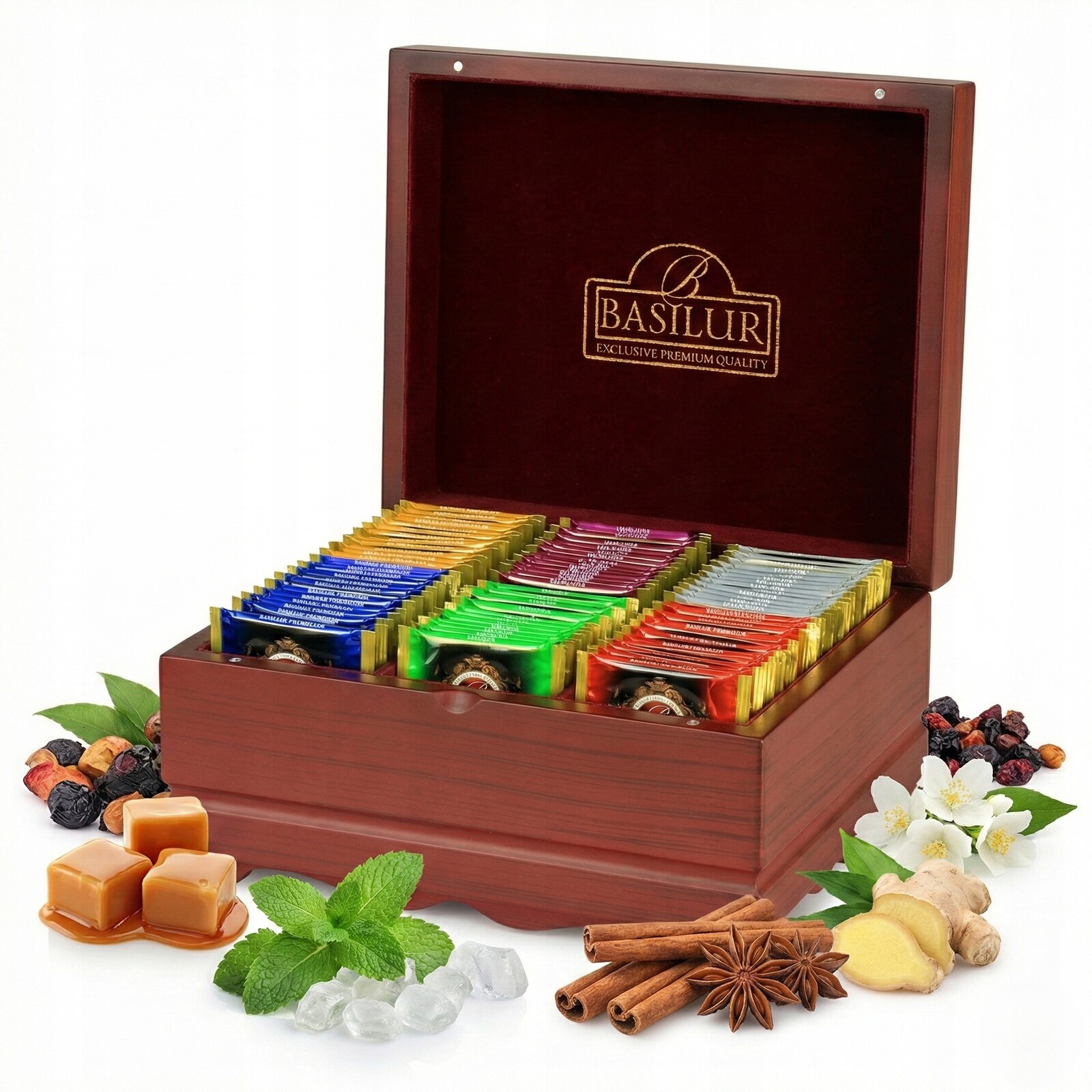 Basilur Orientální exponát luxusní sada čajů se 6 příchutěmi 60 ks