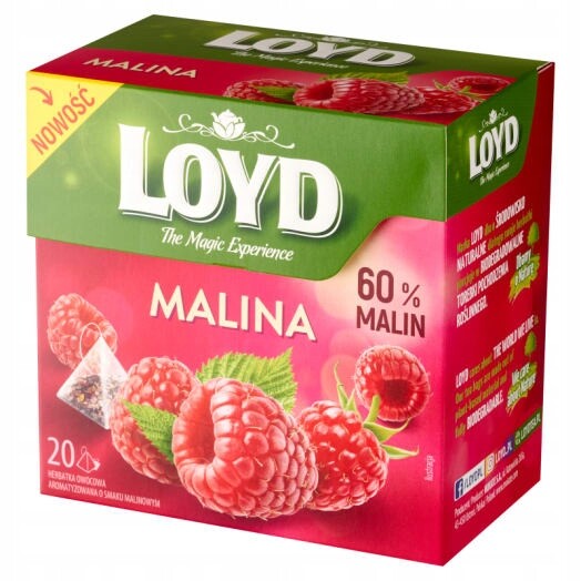 Loyd Tea Čaj Malina 20 sáčků ex.